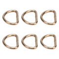 Miniatyrbillede 8 af 8: 100 stk. D-ringe i jernmateriale, udsøgt bred anvendelse, robuste og holdbare metal D-ringe til tøj, rygsæk, taske, guld