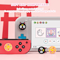 Miniatyrbild 5 av 5: Gula och svarta (4st)-Grip Caps Kompatibel med Switch & Switch Lite, mjuka silikongrepp för Joy-Con Game Controller, 3D Analog Cover