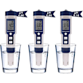 Pikkukuva 2 / 5: 5-in-1 elektroninen pH-mittari, mittaa pH:n, TDS:n, EC:n, suolapitoisuuden ja lämpötilan, vedenlaadun testaaja, LCD-näyttö ja lukematarkkuus, juomavedelle, A