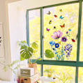 Miniatyrbild 3 av 4: En uppsättning fjärilsblommiga väggdekaler självhäftande för kök sovrum vardagsrum