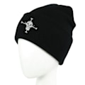 Miniatyrbillede 4 af 5: 1 stk. Vinter Elastisk Varm Blød Hue til Mænd Kvinder Letvægts Stilfuld Omkantet Beanie, Sort