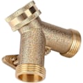 Miniatyrbillede 2 af 5: 3/4\" Vandhane Connector Y Form Tap Connector Slange Vandhane Adapter 2 Vejs Messing Slange Adapter Svanehals Havevandhane Ventil Connector til Udendørs Havevanding
