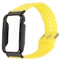 Pikkukuva 1 / 8: Silikoniranneke suojakotelolla Mi Band 7 Pro -kellolle, keltainen ja musta