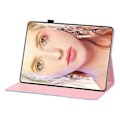 Miniatyrbild 4 av 5: För Huawei Enjoy Tablet 2 10.1 / Matepad T 10s Färgad Ritning Horisontell Flip PU Läderfodral Med Hållare & Kortplatser & Plånbok Zekai Flamingo