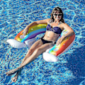 Miniatyrbillede 4 af 5: Pool Flydende Stol, Oppustelig Pool Flyder, Vand Hængekøje Foldbar Flydende Stol, Oppustelig Pool Flydende Stol, Multifunktionel Flydende Hængekøje, Let