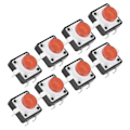 Pikkukuva 2 / 8: 20 kpl 12x12x7,3 mm:n taktiilipainonappikytkintä LED-hetkellinen taktiilipainonappikytkintä punainen