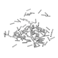 Pikkukuva 3 / 5: 200 kpl puristuslenkkiholkkeja, eri kokoja 1,0 mm - 2,0 mm 2,0 x 8 mm