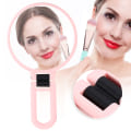 Miniatyrbild 5 av 8: 5X Förstorande Vikbar Justerbar Sminkspegel Rese Bärbar Makeup MirrorPink
