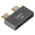 Pikkukuva 3 / 8: 2 kpl USB-C-urosliitintä USB-C-naarasliitäntään MacBookin latausdataliitännän suojaamiseksi