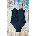 Miniatyrbillede 4 af 5: Flad mavepolstret, rygløst Bandeau Push-up Tankini badedragt til kvinder