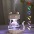 Miniatyrbillede 5 af 5: Luftfugter, USB Mini Desktop Lille Natlampe 3 I 1 Luftfugter Bordplade Hjem Soveværelse (lilla) (1 stk.) Juni 6.15