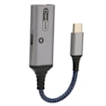 Miniatyrbild 8 av 8: USB-C till 3,5 mm Hörlurar och Laddare Adapter 2 i 1 Typ C till Aux Ljuduttag och PD 60W Snabbladdning Delare Kabel