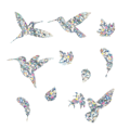 Pikkukuva 2 / 5: Estä lintujen törmäykset Hummingbird-staattisilla ikkunatarroilla