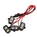 Miniatyrbild 5 av 8: RC-strålkastare 5‑7.4V 8LED vitt ljus RC LED-strålkastare Slitstarka RC LED-ljus med plastskal för 1/10 RC-bil