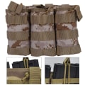 Miniatyrbild 5 av 8: Triple Open Top Magazine Molle Pouch Militärväska för väst utomhustillbehör (DD)