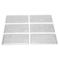 Miniatyrbillede 4 af 8: 6 stk. juletema neglekunst stempling manicure DIY skabelon billedplade vaskbar