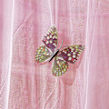 Miniatyrbild 6 av 8: Andas runt kapell spets Princess Style Myggnät Säng Gardinnät (rosa)