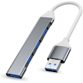 Pikkukuva 1 / 5: Huiyida 4-porttinen USB 3.0 -keskitin tyypillä C, 5 Gbps:n jakaja tietokoneen lisälaitteille