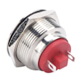 Miniatyrbillede 4 af 8: LED-indikator 22 mm nikkelbelagt messingmetal universel vandtæt stift blåt signallys 6 V blåt