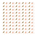Miniatyrbilde 3 av 8: 100 stk. katteformede gullrose gulljern hule design mini morsomme permklips for dokumenter billetter