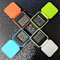 Miniatyrbild 5 av 5: Mini Flip Rese Elektronisk Klocka Termometer Klocka Vikbar Tyst Mode Portabel - GSL orange