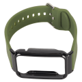 Pikkukuva 2 / 8: Silikoninen watch ranneke suojapuskurin case vaihtotarvikkeella, sopii Mi Band 7 Pro OD:n vihreään ja mustaan ​​case