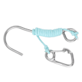 Miniatyrbillede 7 af 8: Dykning Enkelt Krog 316 Rustfrit Stål Anti-Tabt Rev Krog med Lanyard Glow in The Dark til Undervands Scuba Dykning Blå