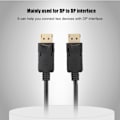 Pikkukuva 7 / 8: 1,8 metrin DisplayPort-kaapeli DP-DP-liitäntäsovitinkaapelin musta matkapuhelimen lisävaruste