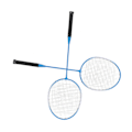Miniatyrbild 4 av 8: LEIJIAER Badminton Racket Offensiv Järnlegering Lätt Bekväm Grepp Sport Badminton Racket Blå