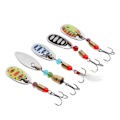 Miniatyrbilde 2 av 8: 5 stk fiskeagn i rustfritt stål, små bærbare sluker tilbehør for fiskere (små)