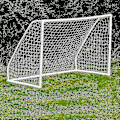 Pikkukuva 5 / 5: Jalkapalloverkko jalkapallomaalin tolppaan - Junior Sports Training (3 kokoa) 1,8m x 1,2m x 0,3m x 1m Cool White