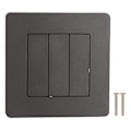 Miniatyrbilde 1 av 8: 3-veis smart kontrollpanel APP-tidsstyring Intelligent bryterpanel Rebound Type AC100‑240V Grå