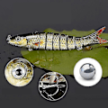 Miniatyrbilde 2 av 4: Robotisk Fiske Lokkemiddel Elektrisk Wobbler For Gjedde Elektronisk Multi Leddet Agn 9 Segmenter Auto Svømmende Swimbait
