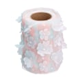 Miniatyrbild 6 av 8: Blommor Tulle Rullar 10cm 10yd Premium Polyester Flexibel Bred Applikation Utsökt Glittrande Tulle RullarGradient Rosa Blå