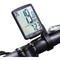 Miniatyrbillede 1 af 5: Trådløs LCD cykelspeedometer med automatisk hukommelse og temperaturmåling - hvid