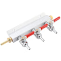 Miniatyrbillede 2 af 8: 3-vejs CO2-gasdistributionsmanifold øldispenser-tøndedispenser