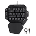 Miniatyrbild 1 av 8: Enhands tangentbord med en hand 35 tangenter Noggrann känslig kontroll 6 programmerbara tangenter Ergonomisk design Halvt tangentbord