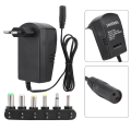 Miniatyrbillede 2 af 8: Universal 30W 3V-12V justerbar spændingsstrømadapter med 6 stik (EU-stik 100-240V)