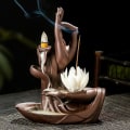 Miniatyrbillede 5 af 5: Keramisk Bergamot-formet Reflux røgelseskeglebrænder