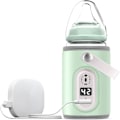 Miniatyrbild 1 av 5: USB-driven bärbar flaskvärmare väska för baby - Isolerad värmepåse för resor, bilbruk - Håller mjölken varm - Termostatkontroll
