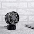 Miniatyrbillede 5 af 5: USB Ventilator / Bordventilator / Turboventilator / Mini USB / Behagelig Driftsstøj / Trinløs Justerbar Hastighed