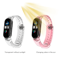 Miniatyrbilde 8 av 8: Reservedeler kompatible med Xiaomi Band 7 Myke TPU-armbånd Justerbar håndleddsstropp for kvinner og menn