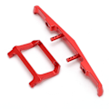Miniatyrbillede 4 af 8: RC Frontkofanger i aluminiumlegering til AXIAL SCX24 C10 1/24 RC bilopgraderinger deleRød
