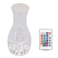 Miniatyrbillede 3 af 8: Krystal Diamantlampe Kronblad Rose Lys og Skygge Diamant Touch Lamper RGB16 Farve Til Soveværelse Stue