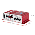 Pikkukuva 2 / 5: Pieni 12 V:n auton audiojärjestelmän Bluetooth-vahvistin