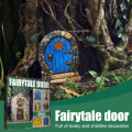 Miniatyrbild 8 av 8: 6st Fairy Dörrar för träd Miniatyr Fairy Trädgård Utomhusdekor Tillbehör Gård Konst Skulptur Dekoration för barnrum Väggträd
