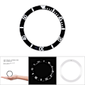 Miniatyrbild 3 av 8: Klocka Armbandsklocka Aluminium Material Loop Bezel Insert Ring Ersättningsdel (Svart)