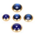 Miniatyrbilde 8 av 8: 5 stk Watch Crown Professional Steel Watch Head Set Reparer deler Tilbehør for Watchmaker Gold