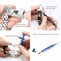 Miniatyrbild 3 av 5: Klockreparationssats, Professionell Verktygssats för Fjäderstift, Verktygssats för Länkstift till Klockarmband med Bärväska