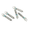 Miniatyrbilde 8 av 8: 5PCS LED-belyste piler i plastskall, enkel installasjon for 6,2 mm 0,24 tommers innerdiameter pil bueskyting med batteri blå
